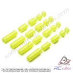 Tamiya #95496 - Lightweight Plastic Spacer Set (12, 6.7, 6, 3, 1.5mm) (Fluorescent Yellow) [95496]