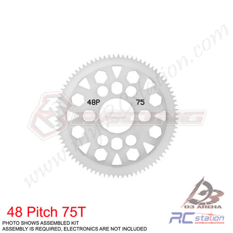 48 Pitch Spur Gear 75T VER.2#3RAC-SG4875/V3