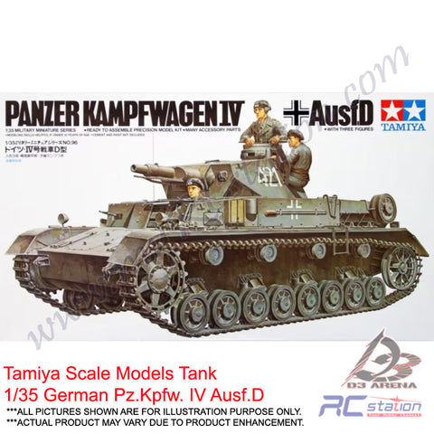 Tamiya Scale Models Tank #35096 - 1/35 German Pz.Kpfw. IV Ausf.D [35096]
