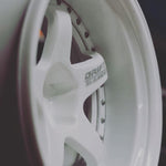 DS Racing #DE-003 - Drift Element Wheel Rim - Adjustable Offset (2pcs) / Triple White with Silver Rivets