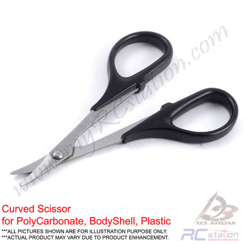 Curved Scissors for PolyCarbonate, Body Shell, Plastics