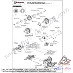 3Racing #SAK-D408 - Pulley Set For D4#SAK-D408 #SAK-D408
