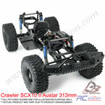 Crawler SCX10 II Austar 313mm / 12.3inch wheel Chassis Frame for 1/10 AXIAL SCX10 II 90046 90047 RC Crawler Climbing Car
