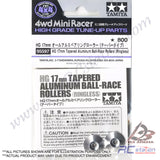 Tamiya #95597 - 17mm Tapered Aluminum Ball-Race Rollers (Ringless) [95597]