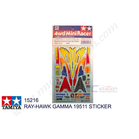 Tamiya #15216 - Ray-Hawk Gamma 19511 Sticker [15216]