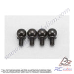 Yokomo IB-414KBC - King Pin Ball with Button Head with 3mm ISO Thread for Aluminum Steering Knuckle (4pcs) [IB-414KBC]