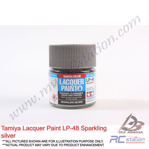 Tamiya Lacquer Paint LP-48 Sparkling silver [82148]