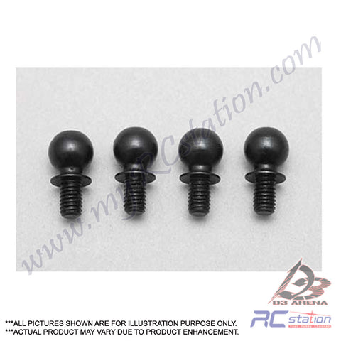 Yokomo IB-414KB1 - King Pin Ball +1mm with Button Head with 3mm ISO Thread for Aluminum Steering Knuckle (4pcs) [IB-414KB1]