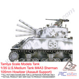Tamiya Scale Models Tank #35251 - 1/35 U.S.Medium Tank M4A3 Sherman 105mm Howitzer (Assault Support) [35251]