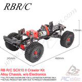 RB R/C Crawler SCX10 II Alloy Body Kit 313mm / 12.3inch wheelBase RC Crawler Climbing Car