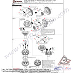 3Racing #SAK-XS110E - Gear Differential O-ring Set #SAK-XS110E