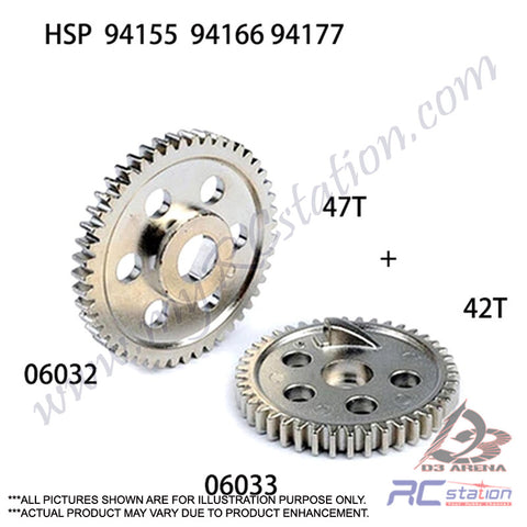 HSP #06032 - HSP Spur gear (47T) 06232 or 06032 [06032]