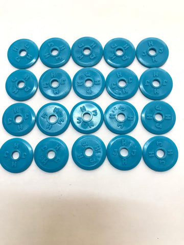 Mini4wd 19mm rolles, 20pcs, BLUE