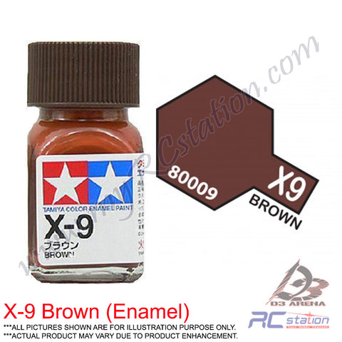 Tamiya Enamel X-9 Brown Paint (Gloss)
