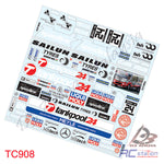 Team C Sticker TC906 1/8 Truck Sticker