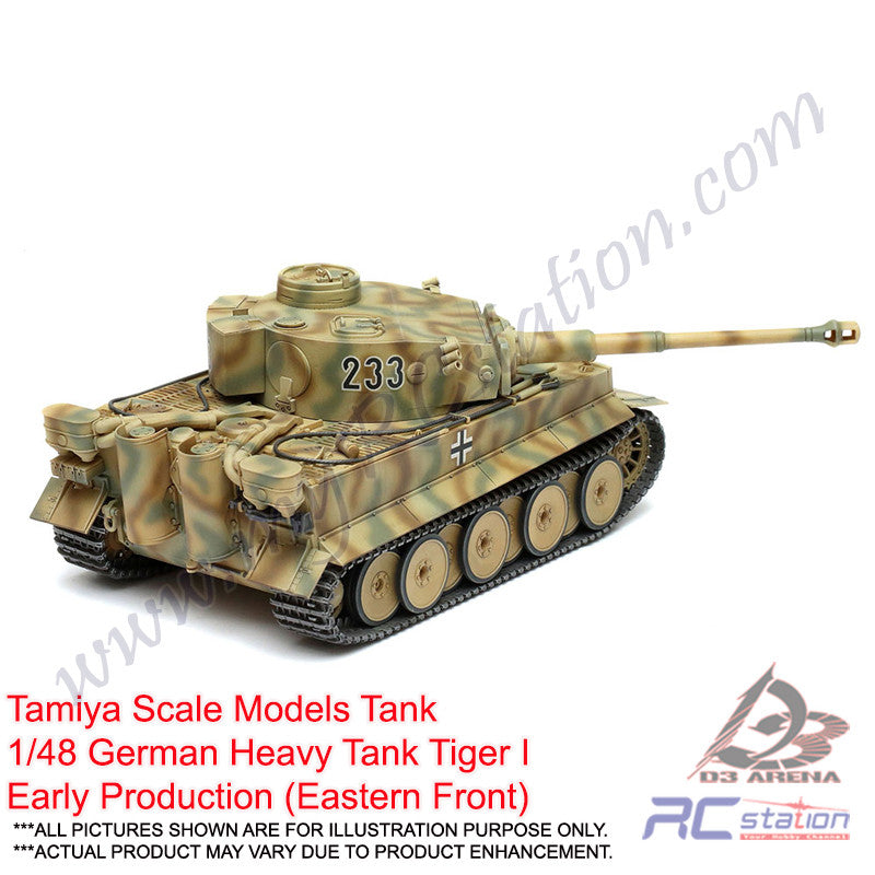 Tamiya Scale Models Tank #32603 - 1/48 German Heavy Tank Tiger I Early ...