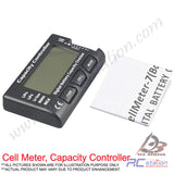 RC CellMeter-7 Digital Battery Capacity Checker LiPo LiFe Li-ion Nicd NiMH Battery Voltage Tester Checking CellMeter 7