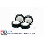 Tamiya #15359 - Low-Height Tire & Wheel (Dish) [15359]