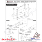 3RACING SAK-M4S31 SUSPENSION MOUNT SET FOR 3RACING SAKURA M