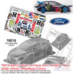 TeamC Racing M-Chassis Clear Body Shell TM218 1/10 Mini Ford Fiesta WRC (Width 165mm, WheelBase 210mm)