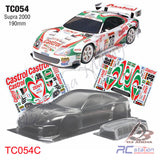 TeamC Racing 1/10 Clear Body Shell TC054 Toyota Supra GT2 (Width 190mm, WheelBase 258mm)