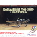 Tamiya Scale Models War Bird #60753 - 1/72 De Havilland Mosquito B Mk.IV/PR Mk.IV [60753]