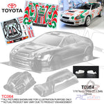 TeamC Racing Clear Body Shell TC064 1/10 Toyota Celica GT-4 Rally (Width 190mm, WheelBase 258mm)