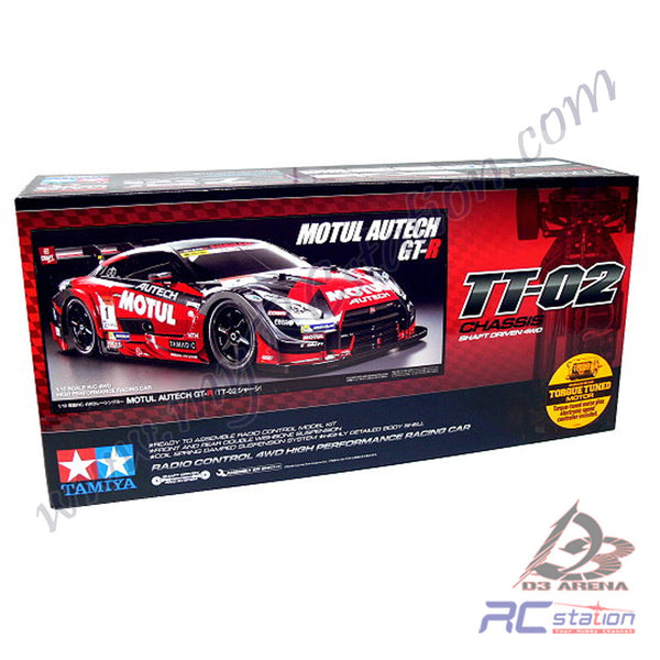 Tamiya TT02 58625 TT 02 1 10 RC Motul Autech GT R TT 02 Chassis RC Station D3 Arena Malaysia wholesale only