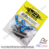 Yeah Racing #TATT-009BU - Yeah Racing Aluminum Track Width Adjustable Front Lower Suspension Arm for TATT-S03 (Tamiya TT02 RWD) Blue