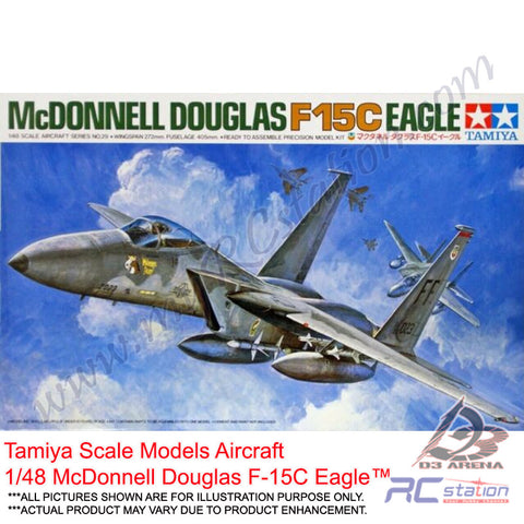 Tamiya Scale Models Aircraft #61029 - 1/48 McDonnell Douglas F-15C Eagle™ [61029]
