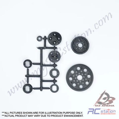 3Racing #SAK-D408 - Pulley Set For D4#SAK-D408 #SAK-D408