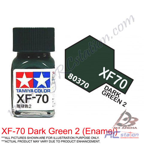 Tamiya Enamel XF-70 Dark Green 2 Paint (Flat)