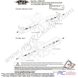 Yeah Racing #TAMC-008BU - Yeah Racing 7075 Aluminum Universal Steel Shaft Swing 30mm For Tamiya M05 M06 MF01X