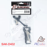 3RACING SAK-D402 F & R COMPOSITE SUSPENSION ARM FOR SAKURA D4