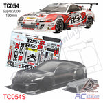 TeamC Racing 1/10 Clear Body Shell TC054 Toyota Supra GT2 (Width 190mm, WheelBase 258mm)