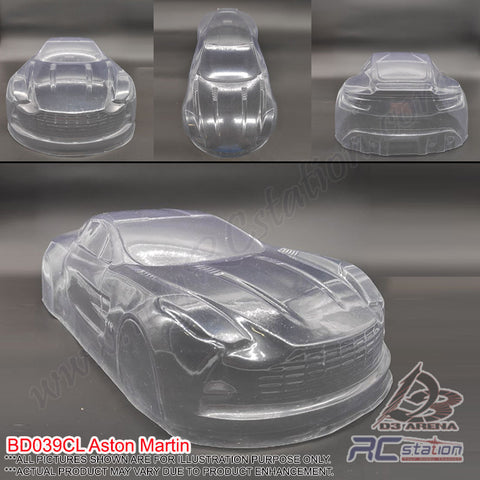 PVC 1/10 Clear Body Shell - Aston Martin WB:260 - BD039CL