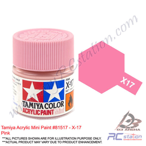 Tamiya Acrylic Mini X-17 Pink - 10ml Bottle #81517