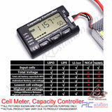 RC CellMeter-7 Digital Battery Capacity Checker LiPo LiFe Li-ion Nicd NiMH Battery Voltage Tester Checking CellMeter 7