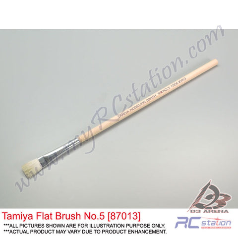 Tamiya Flat Brush #87013 87014 87015 - Tamiya Flat Brush No.5 No.3 No.0 [87013 87014 87015]